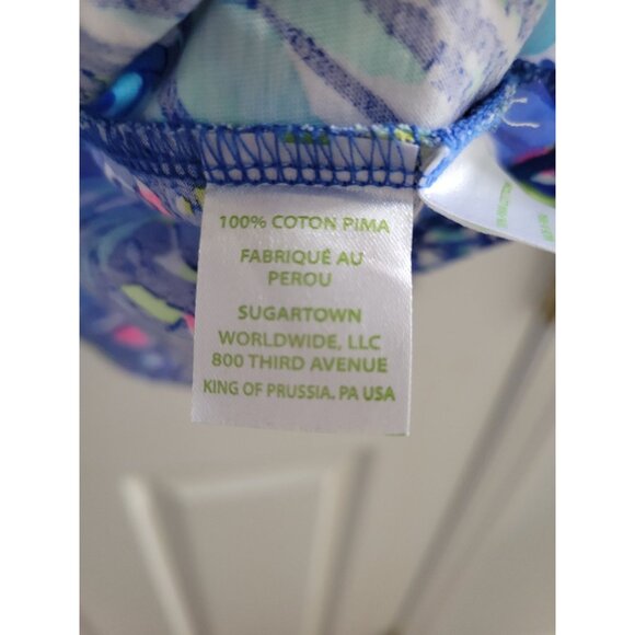 Lilly Pulitzer Blue Dress Swing Mini dress size XL luxetic Vacation Resort - Picture 3 of 6